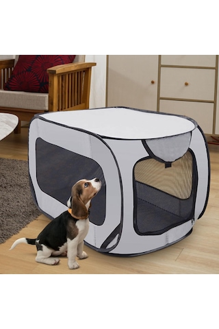 Homyl Taşınabilir Pet Köpek Oyun Parkı Katlanabilir Sandık