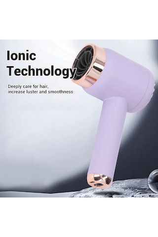 1pcs Mor İyonik Saç Kurutma Makinesi Sıcak Soğuk Çift Modlu
