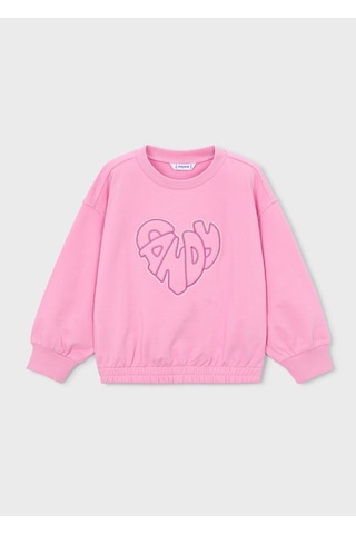 Mayoral Kız Çocuk İki İplik Sweatshirt Pembe