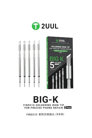 2uul Fd21 Big-k Tipi C210 Uyumlu Lehimleme Ucu Seti 5'li Paket