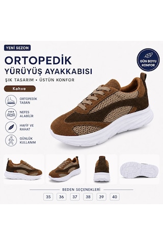 Genpa Deri Ve Tekstil Confort Spor Ayakkabı Taba