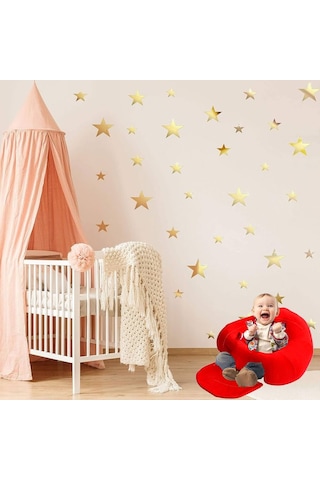 Bebek Destek Oturma Minderi Bebeyatmaz- Kırmızı