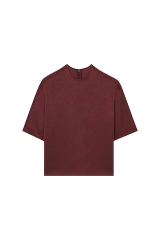 Vince Şık Saten Bluz Burgundy