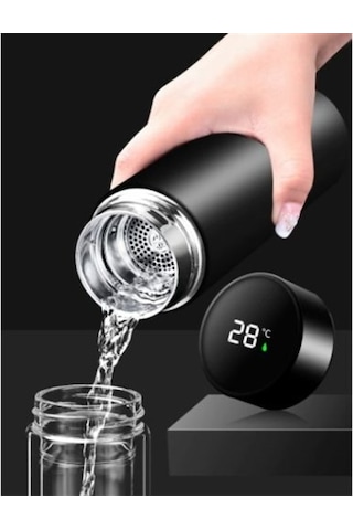 Dijital Sıcaklık Göstergeli Termos 500ml Çok Renkli
