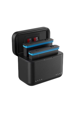 Telesin Insta360 X5 Charging Case, Insta360 X5 Uyumlu Pil Şarj Kutusu
