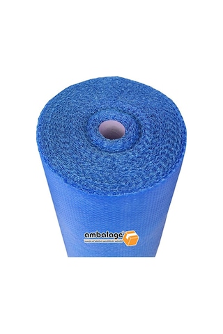 Ambalage Balonlu Naylon 150 CM x 10 M 100 G Mavi Üç Katlı Kalın Ambalage Balonlu Naylon Pat Pat Pıt Pıt Koli Bandı