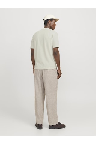 Jack & Jones Erkek Örme Gömlek - Emil - 12268220 Cloud Dancer Çok Renkli