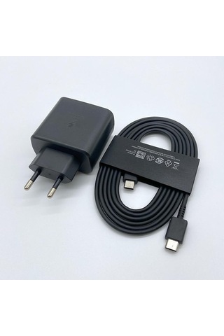 Novahub 45w 3.0 Usb Pd Şarj Cihazı, 2m Eu Siyah, Tip-c, Samsung Adaptif Hızlı Şarj, Galaxy S23 Ultra Uyumluluğu Siyah Eu Ve Kablo 2m