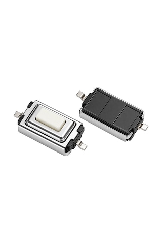 20 Adet 3x6x2.5 Mm Smd Tact Switch 2 Pin Anlık Basmalı Mikro Buton - Beyaz