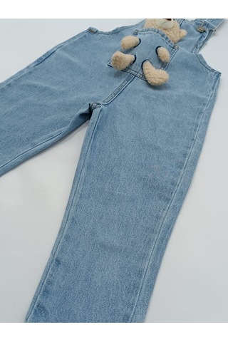 Jabber Kot Salopet Ayıcıklı Unisex Açık Mavi