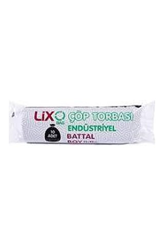 Lixo Endüstriyel Battal Boy Çöp Torbası 300 G 20 Adet Siyah 72 x 95 CM