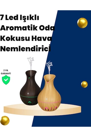 Usb Şarjlı 7 Renk Led Işıklı Sessiz Çalışan Mini Hava Nemlendirici