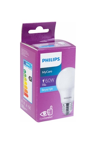 Philips Led Ampul 8W Beyaz Işık Philips Led Ampul 8W Beyaz Işık