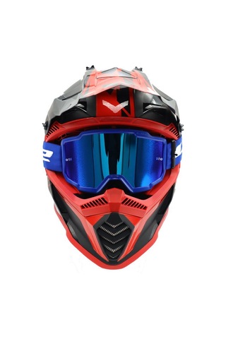 Ls2 Charger Goggles Motokross Gözlük Mavi
