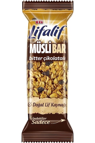 Eti Lifalif Bitter Çikolatalı Müsli Bar 16 x 35 G