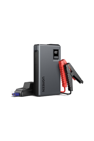 Ugreen 1000a Ultrasafe Araç Akü Takviye Cihazı, 12v 12.000mah Taşınabilir Powerbank Ve Led Acil Durum Işığı, 35977 Gri