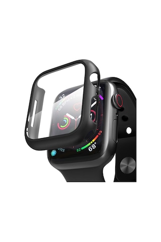 Apple Watch Ultra İçin Kılıf Matte Premium Slim Watchband Siyah Watch Ultra İle Uyumlu Kılıf - Siyah