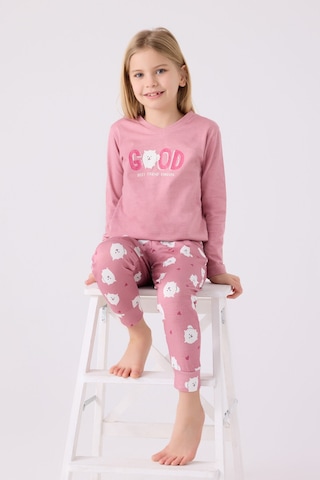 Arnetta Kız Çocuk Pembe Pijama Takımı Ar3088-c-v1 Pembe