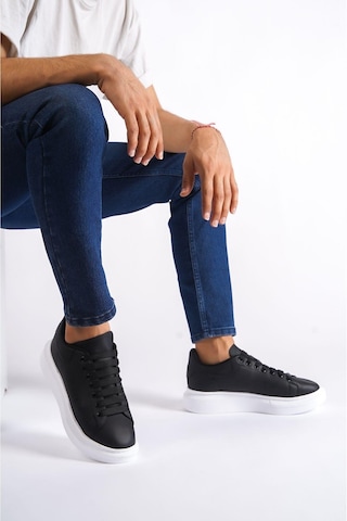 Mubiano Mbmcq1000-s Erkek Kalın Taban Siyah Sneaker & Spor Ayakkabı Siyah