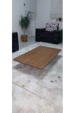 Yeni Model Dikdörtgen Yer Sofrası 60 110 Ahşap