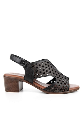 Hush Puppies Fito 624216 Hakiki Deri Kadın Sandalet Siyah