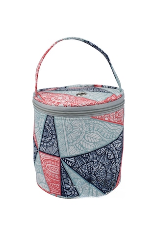 Yaozixa Mavi Geometrik Desenli Yün Çanta, Ev İçi Örgü Gereçleri Depolama, Taşınabilir Ve Dayanıklı Evcil Depolama Çantası Diğer