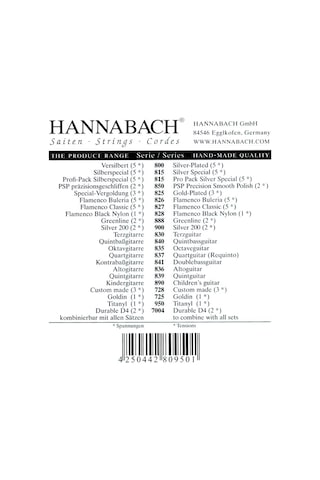 Hannabach 827 Mt Takım Tel Flamenko Gitar Teli