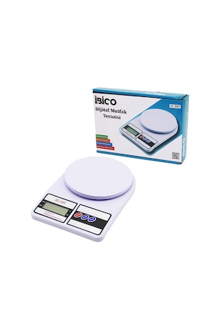Dijital Pilli Mutfak Terazisi 10 Kg / 1 G Açık Bej
