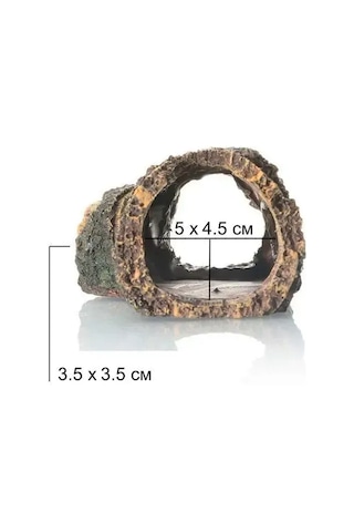 Teltree Akvaryum Dekoratif Ağaç Kökü Mağara - Balıklar İçin Doğal Barınak 13x10x7cm