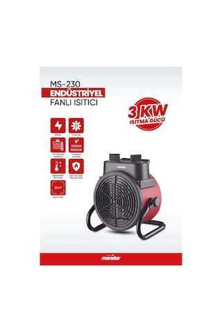 Ms-230 Endüstriyel Fanlı Isıtıcı