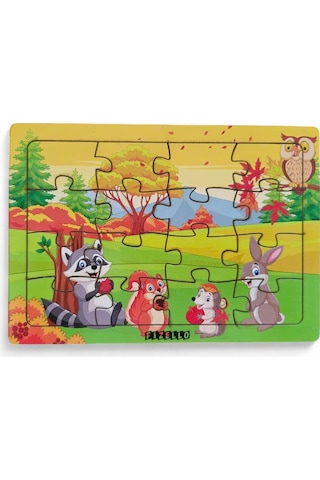 6 Adet 16 Parça Eğitici Ve Öğretici Ahşap Çocuk Puzzle & Yapboz Bebek Çocuk Oyuncak