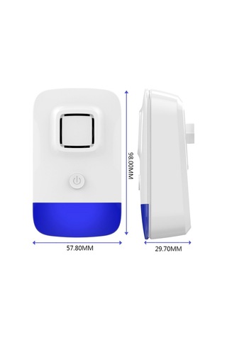 Hanehalkı Ultrasonik Elektronik Sivrisinek Kurtlayıcı Yüksek Güç Frekans Dönüşüm Fare Kovucu Özellikler: Abd Fişi Beyaz Beyaz , Boyut:abd Fişi