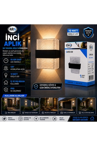10w Led Dış Mekan Duvar Aplik Ip66 50.000 Saat
