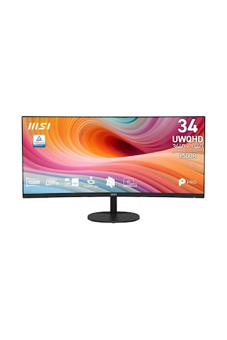 Msı Pro Mp341cq E12 34 3440x1440 Uwqhd 120hz 4ms Curve 1500r Hdmı Dp Hdr Ready Adaptive Sync Va Monitör