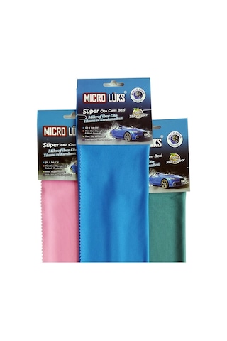 1 Adet Microlüks Mikrofiber Oto Cam Bezi