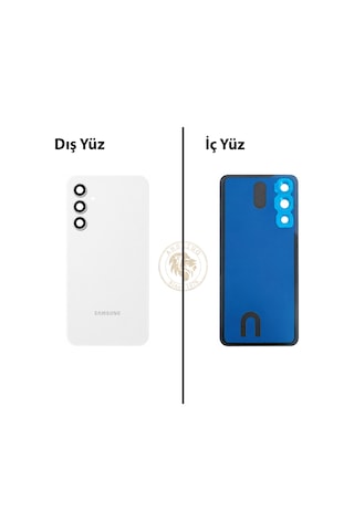 Samsung Uyumlu A54 Beyaz Arka Kapak Arka Cam Batarya Kapağı Lazer Kesim Kapak Pil Kapağı Back Cover Çok Renkli