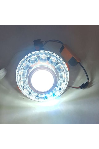 Kristal Damla 2+4,5 W Sıva Altı Spot Kenarı Beyaz+beyaz Işık Beyaz