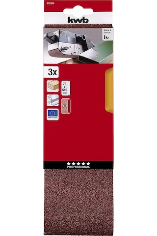 Kwb Tank Zımpara Kağıt 100X560 80 Kum 3 Parça 49914408