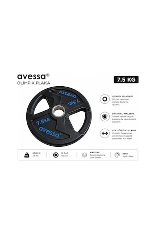 Premium Op-7,5 Olimpik Plaka 7,5 Kg Spor Aleti Salon Güç