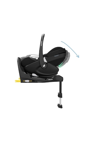 Maxi-Cosi Pebble 360 Pro Dünyanın Ilk Kızaklı, Araç Dışına Çıkabilen Adac'lı 360 Dönebilen Tam Yatabilen Isofix Bazalı Ana Kucağı ve Bebek Oto Koltuğu 0- 13 kg Twillic Black