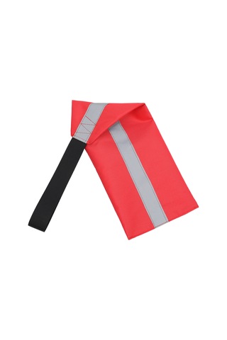 Teltree Kano Güvenlik Bayrağı, Kırmızı+beyaz Yansıtıcı Şeritli, 37x15cm Büyük Boy, Tek Adet, Diğer Kano'ların Dikkatini Çeker