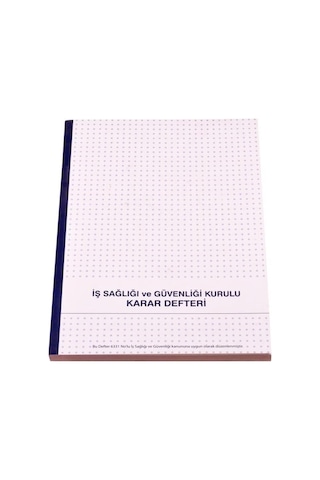 Gülpaş Iş Sağlığı Ve Iş Güvenliği Kurulu Karar Defteri 21x30 Kod:230