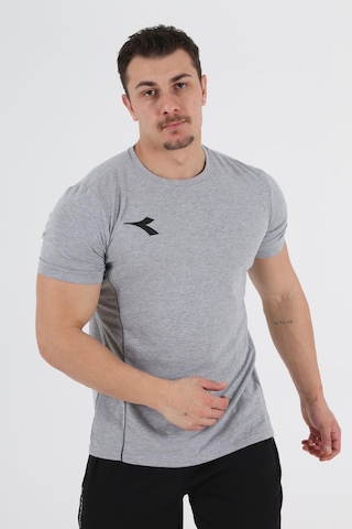 Diadora Satürn Antrenman T-Shirt Gri Melanj