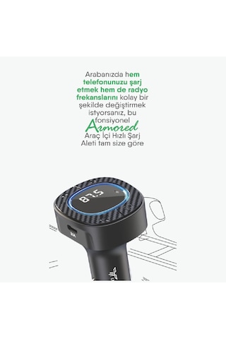 Lexroo Bluetooth Fm Transmitter Usb Destekli Araç Şarjı