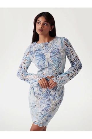 Guess Kadın Anastasia Dantel Bluz Çok Renkli