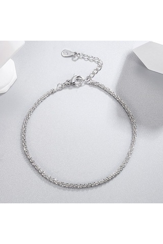 Gri Hafif Lüks Bebeğin Nefesi Çiçek Bileklik Basit Gri