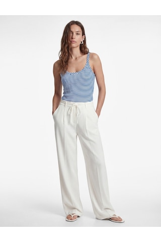 Koton Slim Fit U Yaka Askılı Çizgili Atlet Mavi Çizgili 6sak10038pk