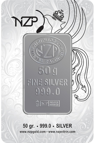 Nadir 50 Gram Külçe Gümüş