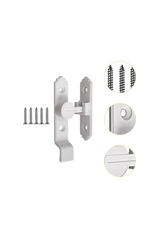 Besthome1 Suntek Ahır Sürgülü Kapı Kilidi, Ev Ofis Güvenliği, Beyaz Model