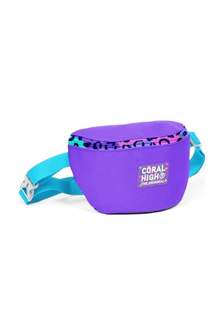 Coral High Mor Leopar Desenli Bel Çantası 11540 Mor